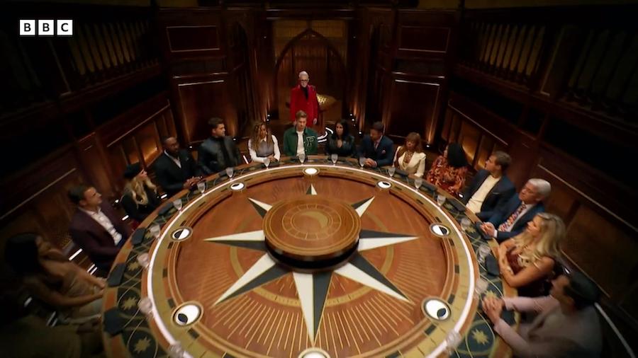 Screenshot from BBC's "The Traitors"