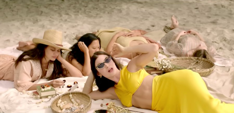 Screenshot from Lorde's "Solar Power" music video