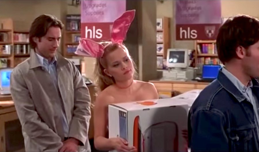 Screenshot of Reese Witherspoon and Luke Wilson in 'Legally Blonde'