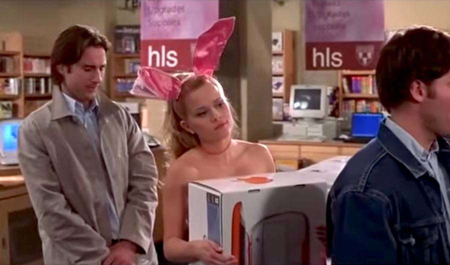 Screenshot of Reese Witherspoon and Luke Wilson in 'Legally Blonde'