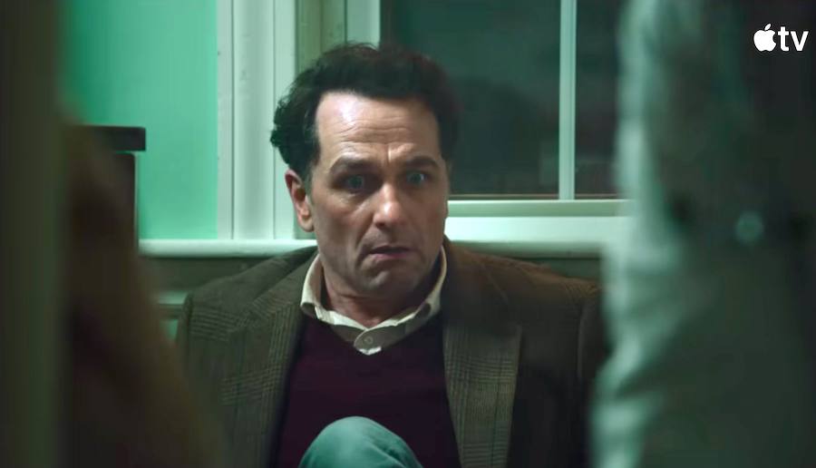Screenshot of Matthew Rhys in the Apple TV series "Widow's Bay"