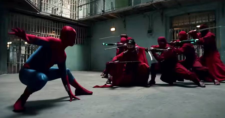 Screenshot from Marvel movie 'Spidder-Man: Brand New Day'