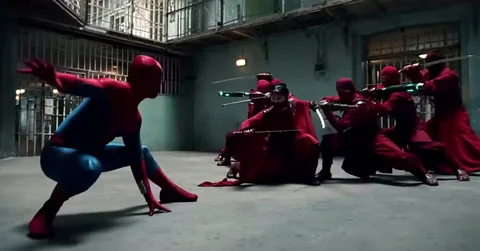 Screenshot from Marvel movie 'Spidder-Man: Brand New Day'