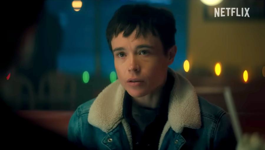 Screenshot of Elliot Page in Season 4 of Netflix's "The Umbrella Academy"