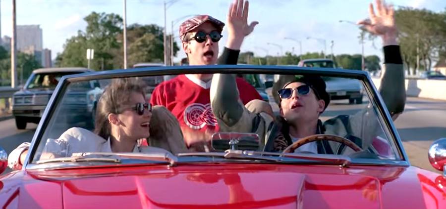 Screenshot from the 1986 film 'Ferris Bueller's Day Off'