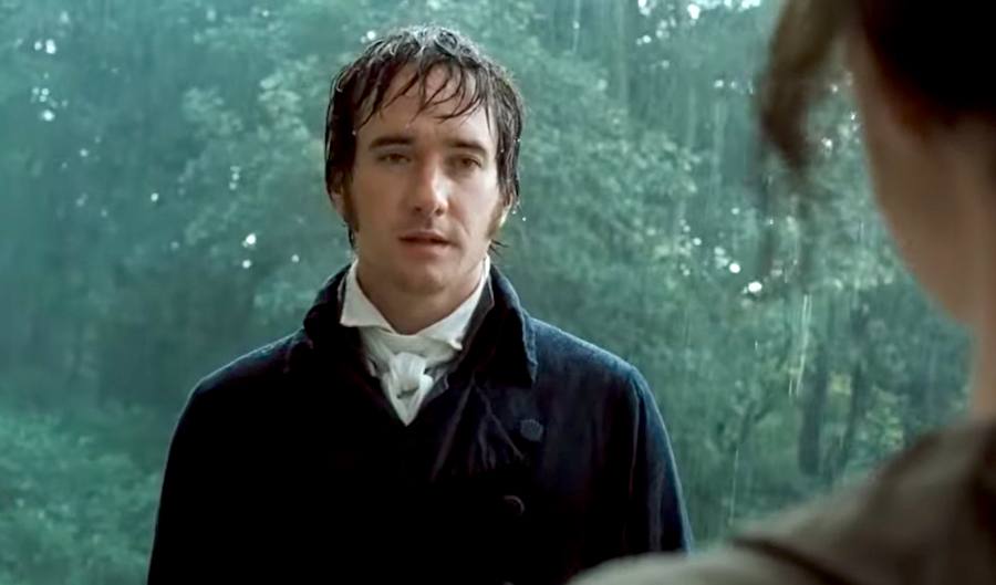 Screenshot of Matthew Macfadyen as Mr. Darcy in the 2005 movie 'Pride & Prejudice'