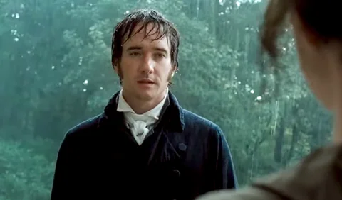 Screenshot of Matthew Macfadyen as Mr. Darcy in the 2005 movie 'Pride & Prejudice'