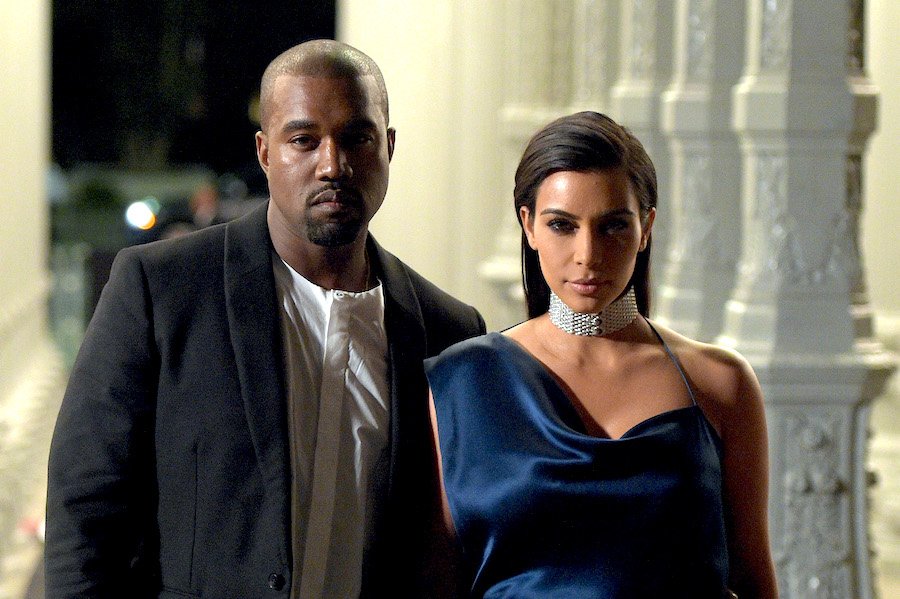 Kim Kardashian and Kanye West at the LACMA in 2014