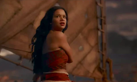 Screenshot of Catherine Laga'aia from the 2026 live-action remake of Disney's 'Moana'