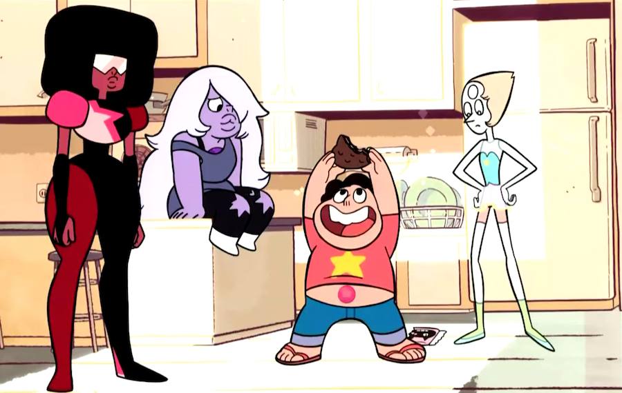 Screenshot from the Cartoon Network animated series "Steven Universe"