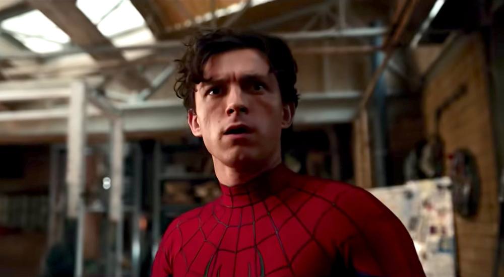 Screenshot of Tom Holland from the 2026 Marvel movie 'Spider-Man: Brand New Day'