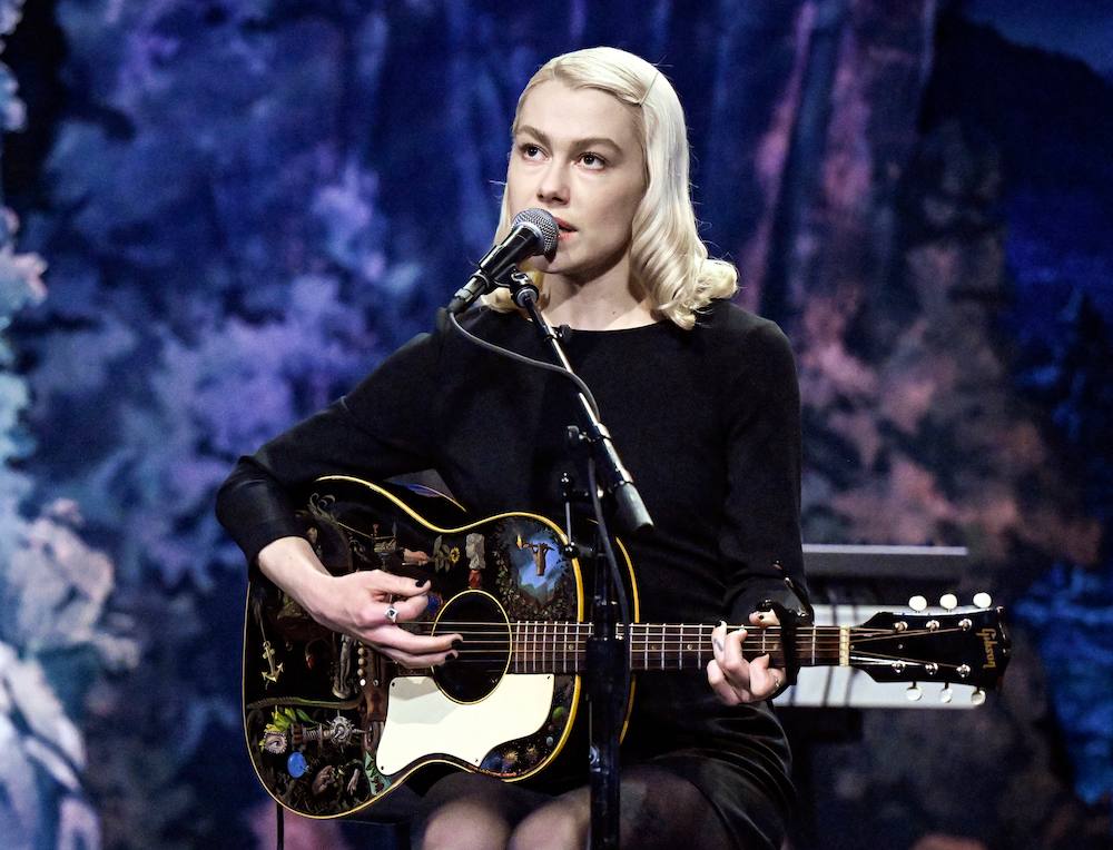Phoebe Bridgers performing on "The Tonight Show with Jimmy Fallon" in 2026