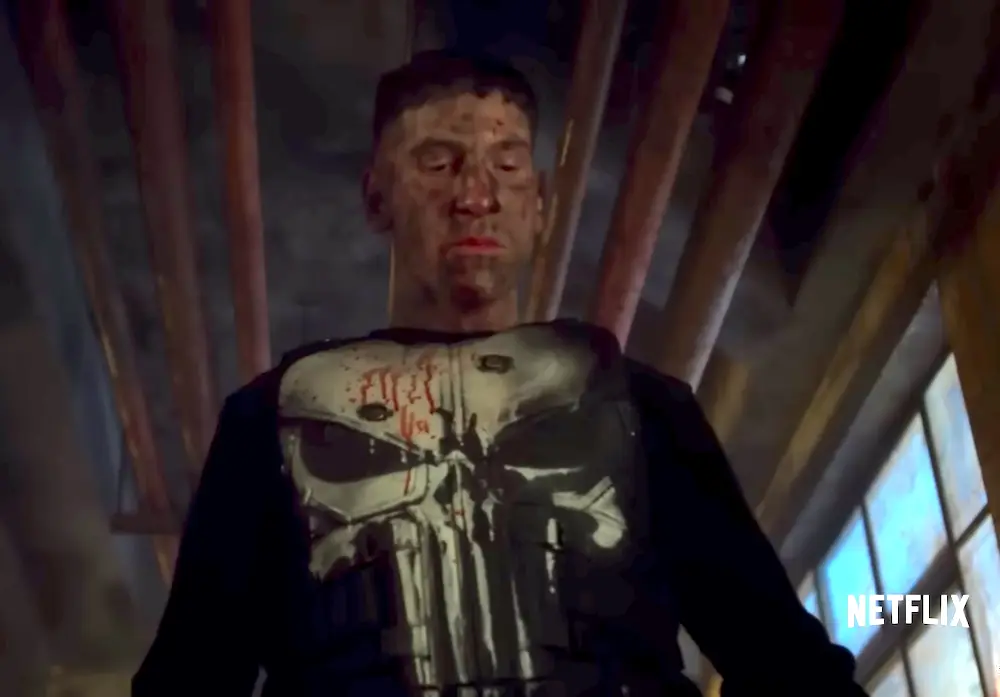 Screenshot of Jon Bernthal from Netflix's Marvel series "The Punisher"