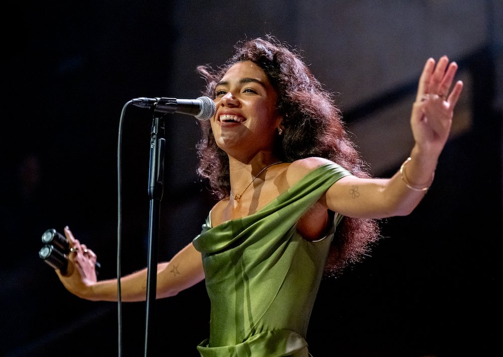 Olivia Dean performs during 2026 BRITs Week