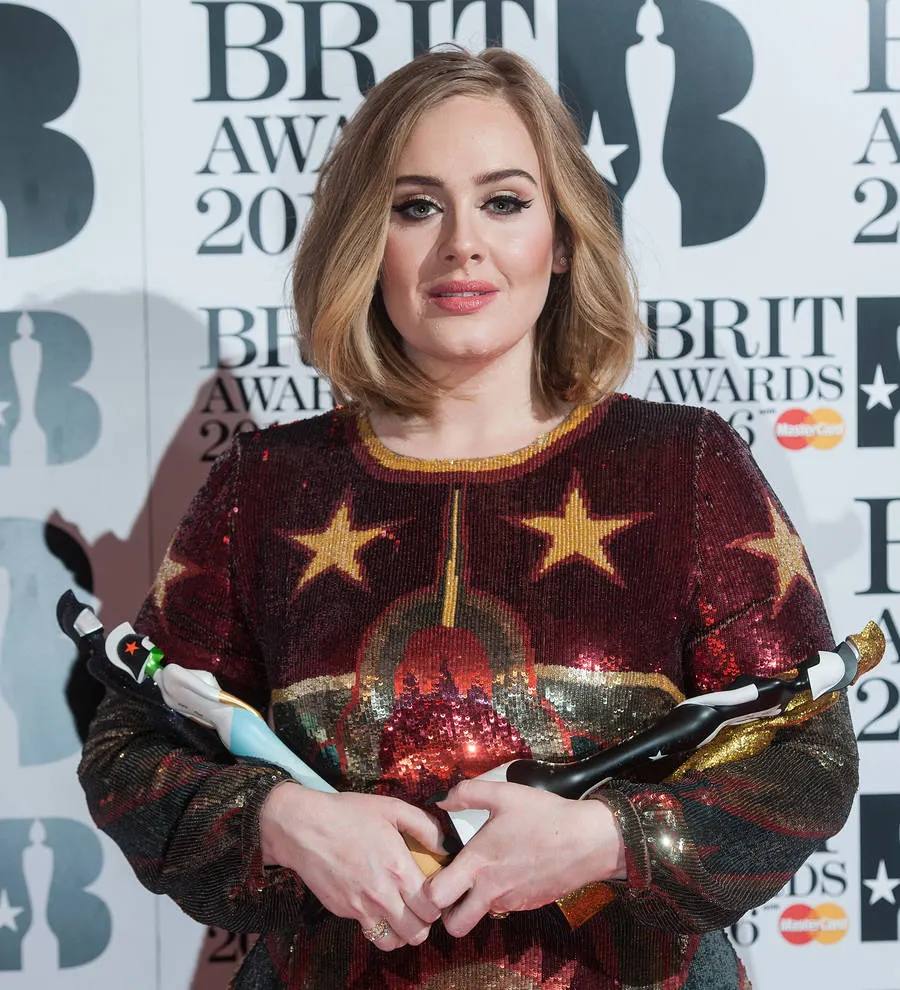 Adele holds up audience to photobomb superfan