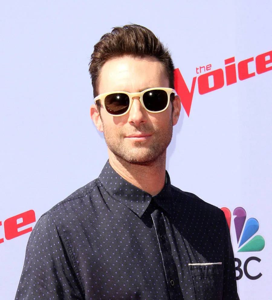 Adam Levine and wife Behati Prinsloo compare baby bumps