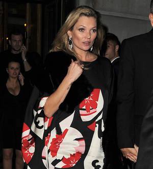 Kate Moss supports John Galliano at catwalk comeback