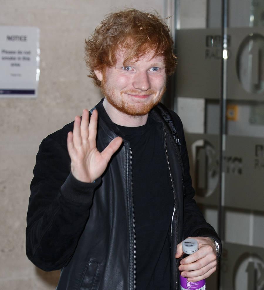 Ed Sheeran tweets from Bridget Jones movie set