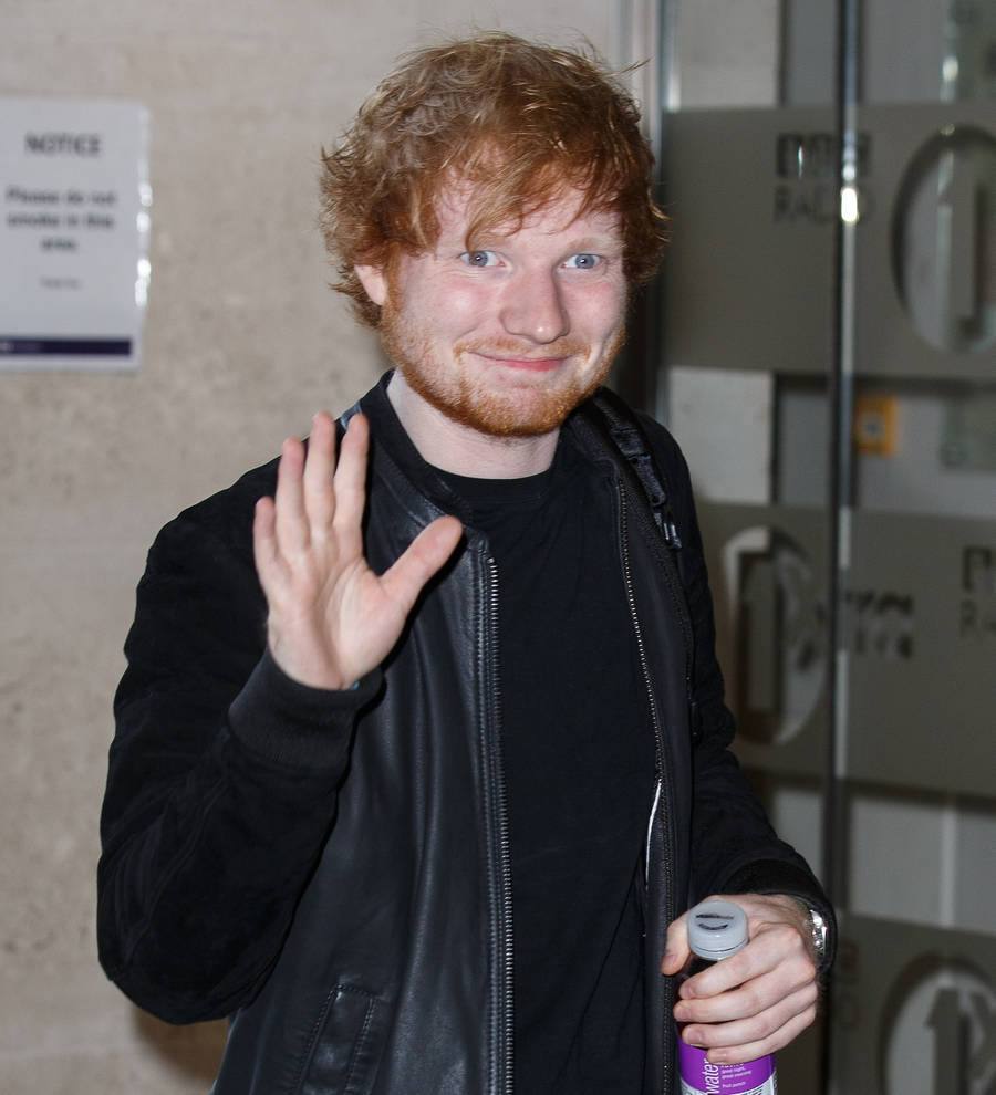 Ed Sheeran tweets from Bridget Jones movie set