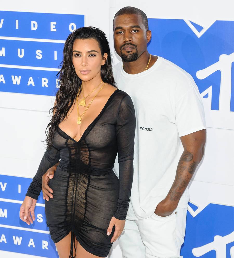 Kim Kardashian is sleeping next to husband Kanye West in hospital - report