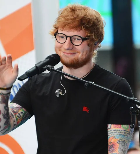 Ed Sheeran dines with artist hero David Hockney