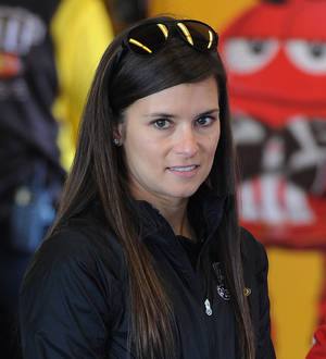 Danica Patrick hit by rock