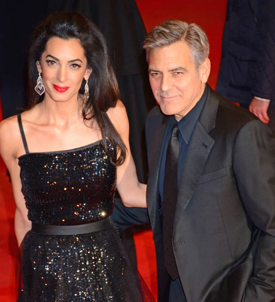 Amal Clooney joins father-in-law in Spain for business conference