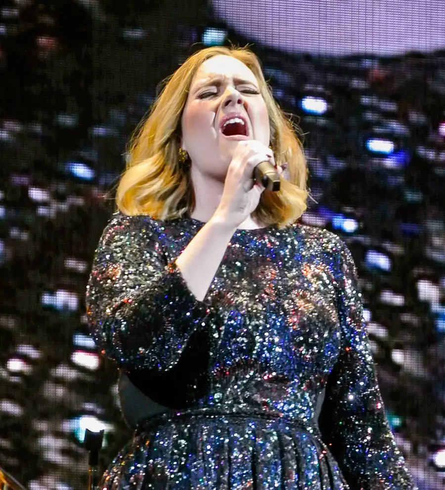Adele marks end of 107 tour dates with celebratory banner from son