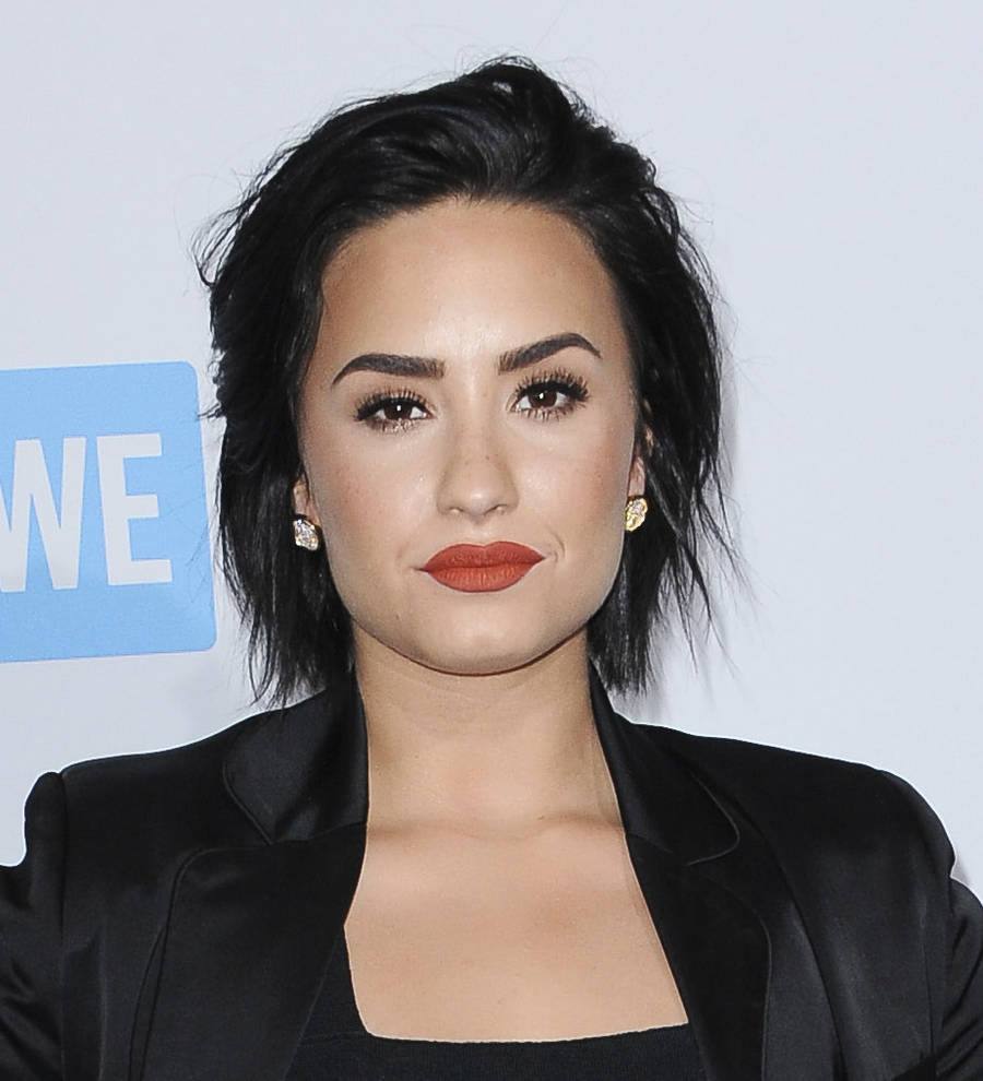 Demi Lovato hits the studio with Miguel