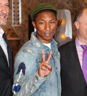 Pharrell Williams addresses students at United Nations event