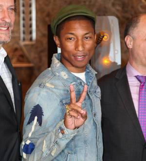 Pharrell Williams addresses students at United Nations event
