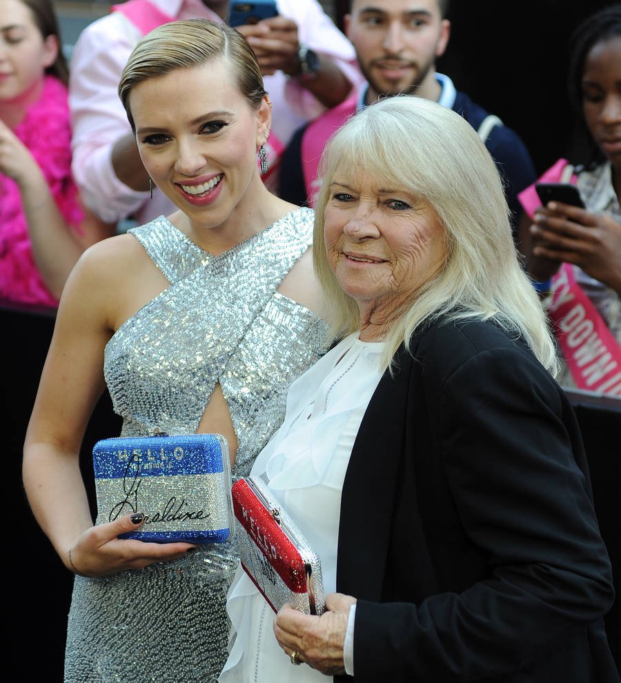 Scarlett Johansson hangs out with elderly doppelganger