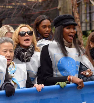 Stars join peace march in New York City