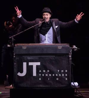 Justin Timberlake gets emotional over young fan's gift