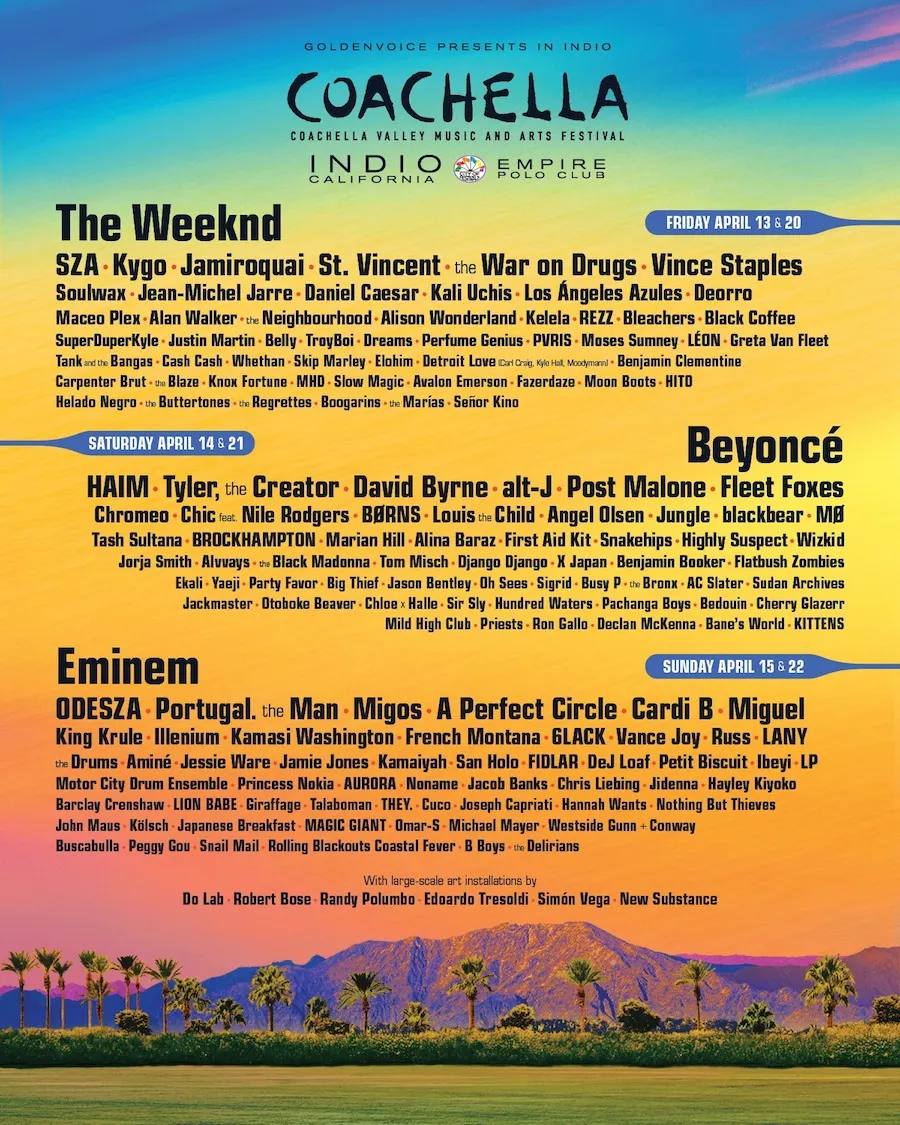 2018 Coachella Line-up Has Us Shook!