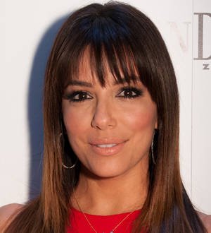 Eva Longoria cheers on the Dodgers Down Under