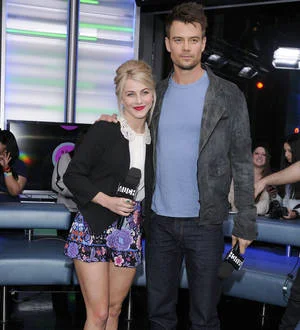 Julianne Hough and Josh Duhamel visit kids' hospitals