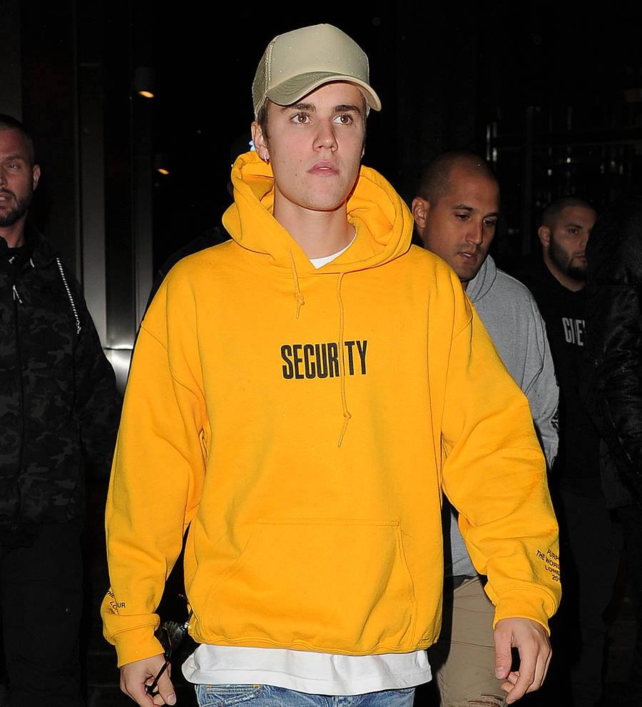Justin Bieber surprises pupils at London school as he joins in soccer game