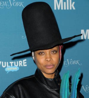 Erykah Badu interviewed about grounded flights at Texas airport