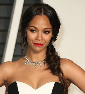 Zoe Saldana nearing weight goal eight months after giving birth
