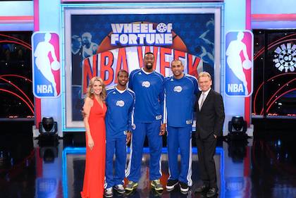 NBA All-Stars Spin the "Wheel of Fortune"!