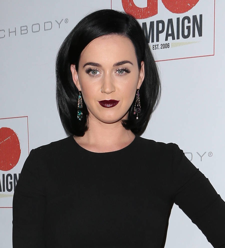 Katy Perry stuns CoverGirl bosses with new black lipstick