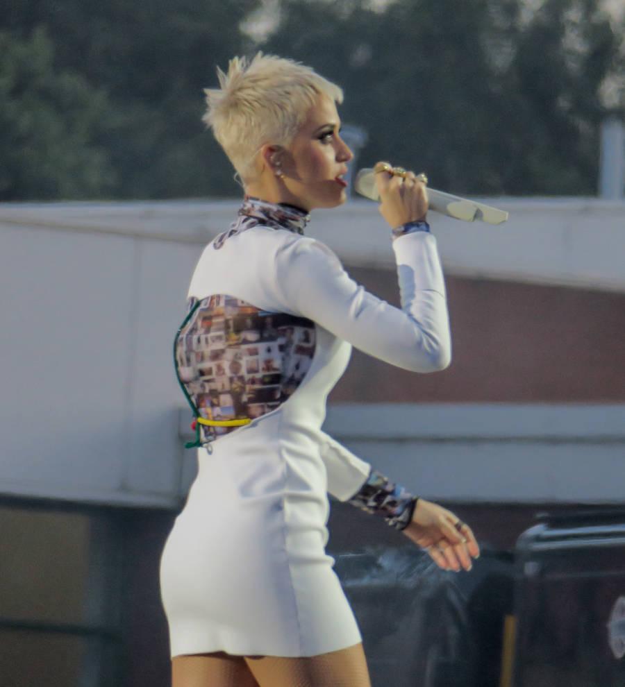 Katy Perry wore bomb blast victims' photos on One Love dress