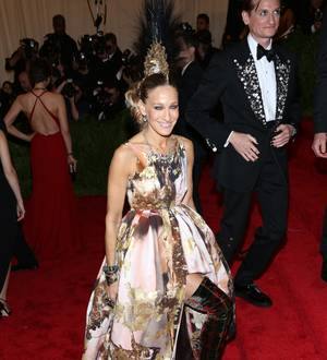 Sarah Jessica Parker flashes underwear at Met Ball