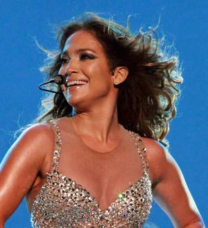 Jennifer Lopez takes part in charity soccer match