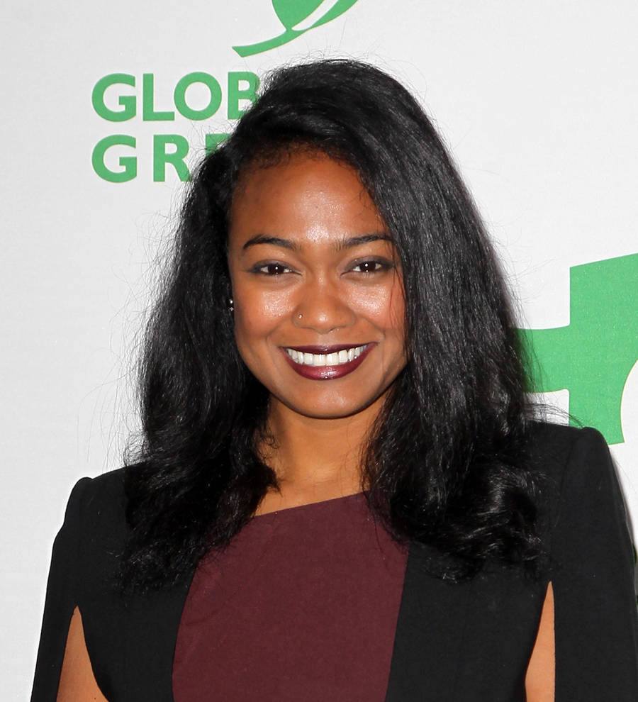 Tatyana Ali shows off baby bump on red carpet