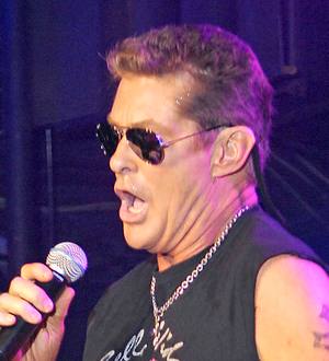 David Hasselhoff performs at daughters' show