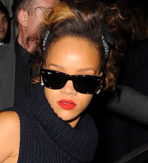 Rihanna takes the tube in London