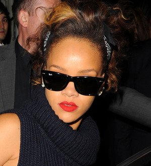 Rihanna takes the tube in London