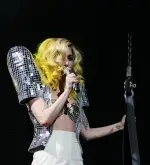 Gaga Scorches Arm on a Curling Iron